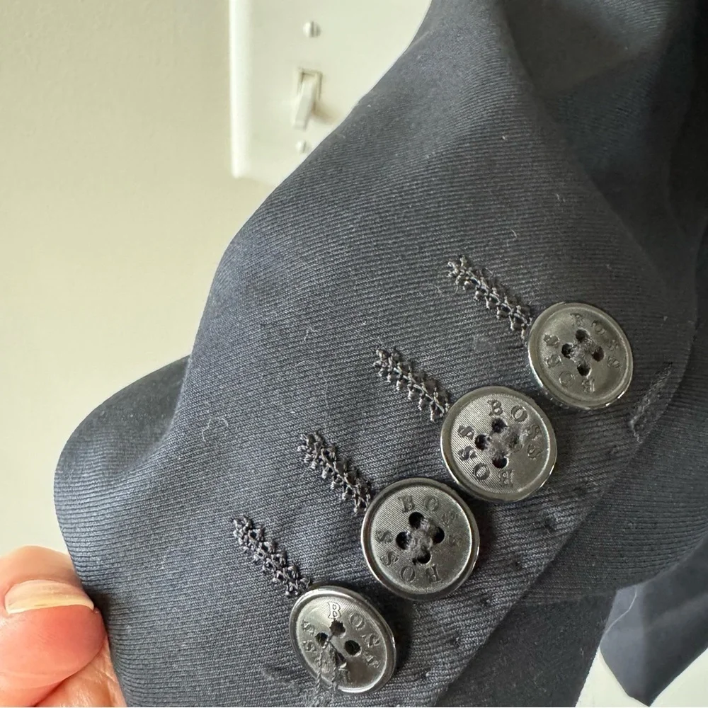 HUGO BOSS Wool Blend Black Blazer